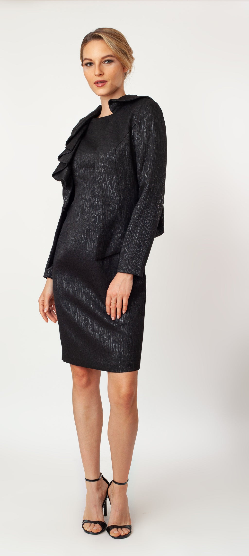 The Asymmetric Ruffle Fly Away Signature Jacket Cenia New York