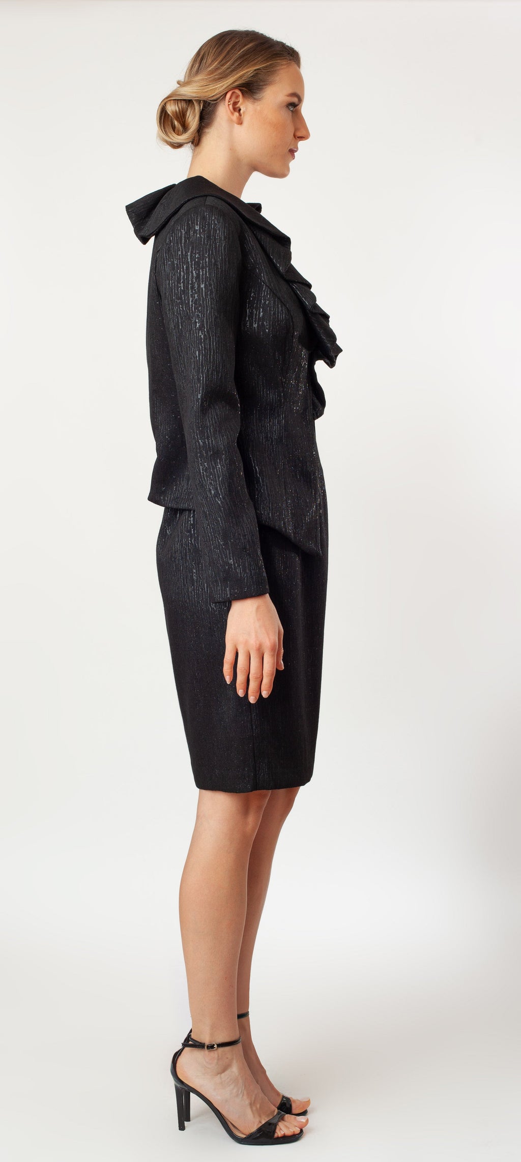 The Asymmetric Ruffle Fly Away Signature Jacket Cenia New York