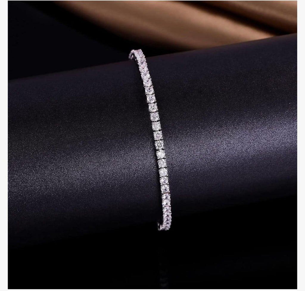 6.00 CTW AGI Certified Lab-Grown Diamond Tennis Bracelet in 14K Yellow or White Gold | G/VS Clarity VossAgin