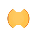6in SlimLite LED Light Shield Amber Each - 5104 Vinyasa Automotive