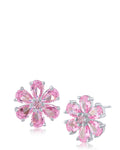 Flower Stud Earrings CZ by Kenneth Jay Lane