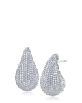 Pave Teardrop Earrings CZ by Kenneth Jay Lane