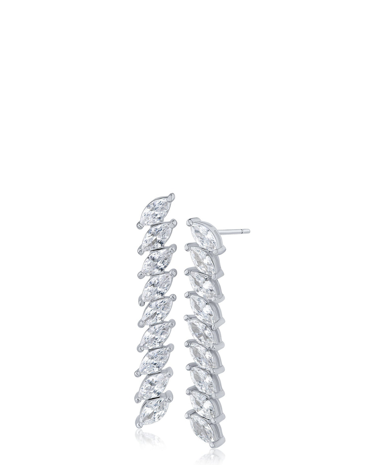 Marquise CZ Drop Earrings CZ by Kenneth Jay Lane