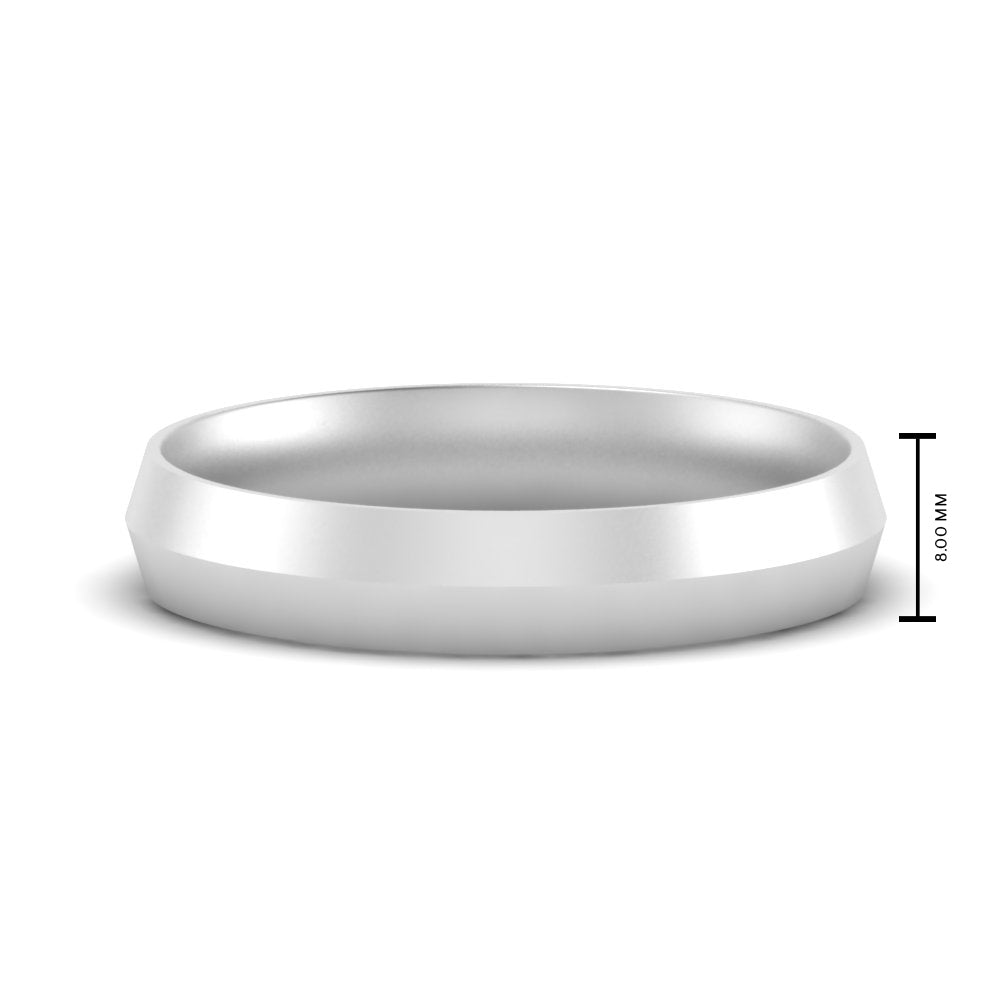 Comfort Fit Knife Edge Mens Band