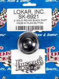 2in Shift Knob Solid Round Black w/Button - SK6921 Vinyasa Automotive