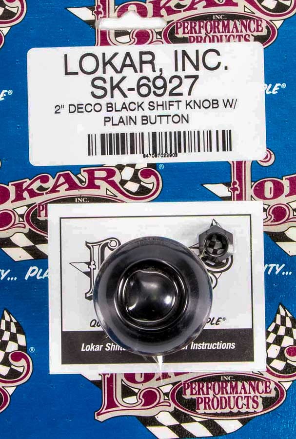 2in Shift Knob Deco Black w/Button - SK6927 Vinyasa Automotive