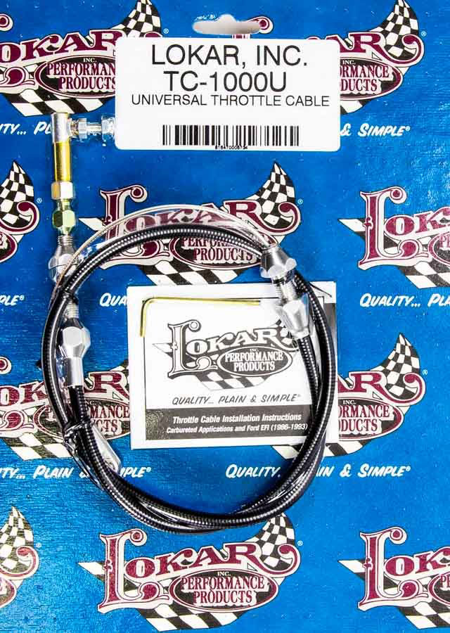 Universal Black Throttle Cable 36in Vinyasa Automotive