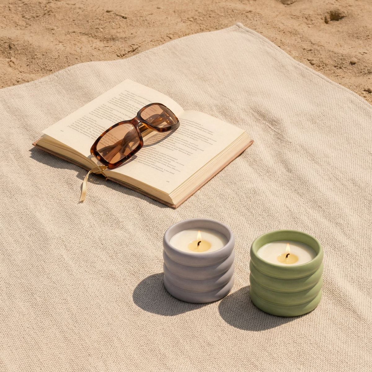 Soy Wax Ceramic Candle Italic
