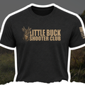 "Little Buck Shooter Club" Tee - Black Bow Crew Apparel - Bow Hunting Lifestyle Apparel