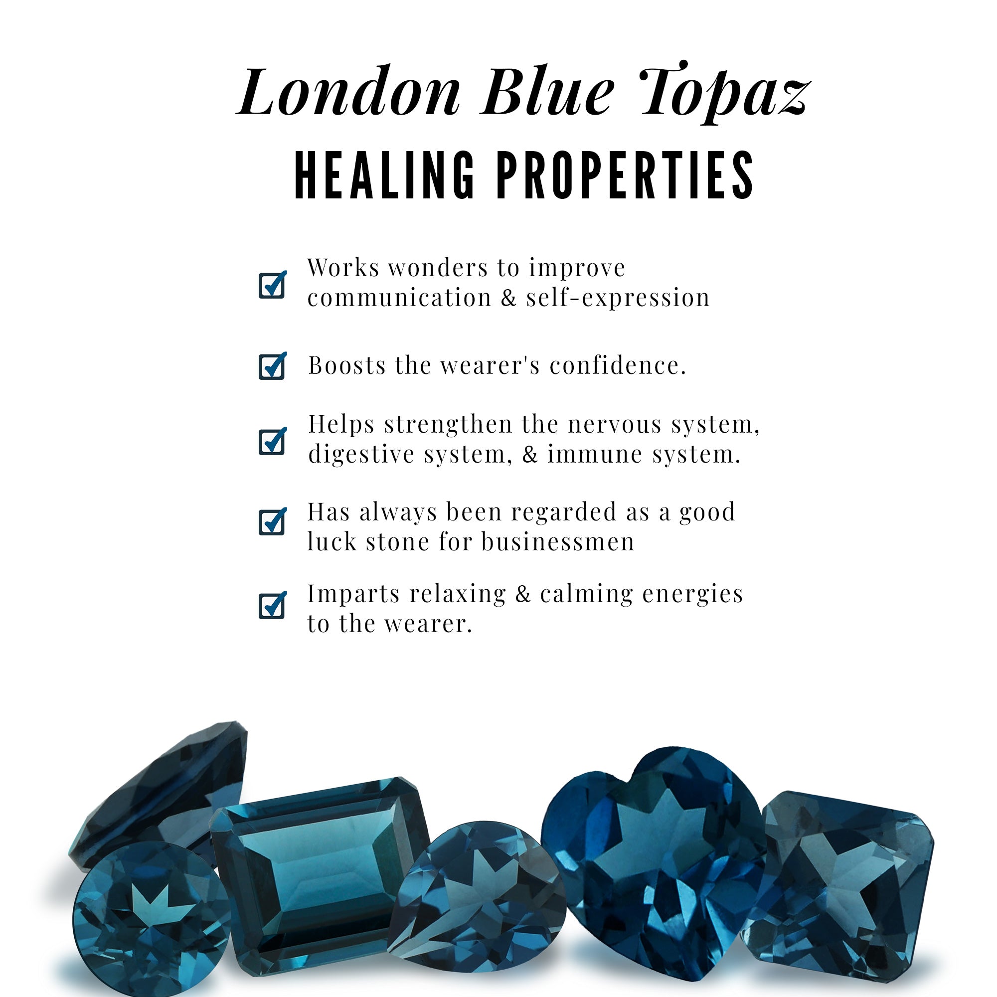 Round London Blue Topaz Infinity Pendant and Earrings Set