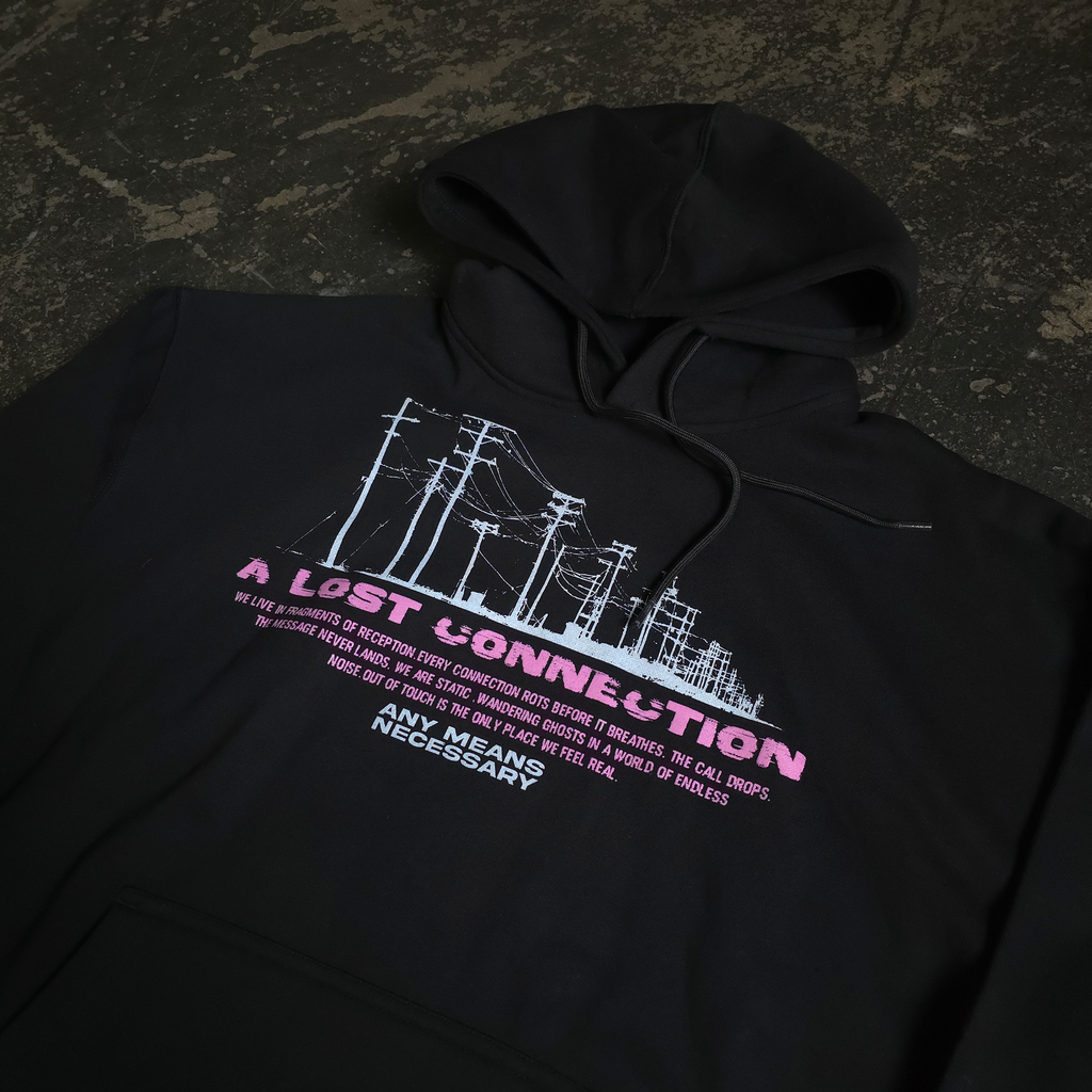 Lost Connection Pullover Hoodie Any Means Necessary Clothing