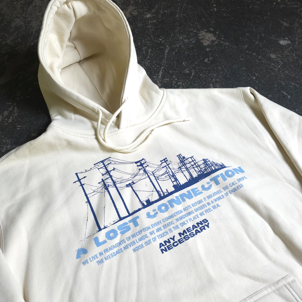 Lost Connection Pullover Hoodie Bone Any Means Necessary Clothing