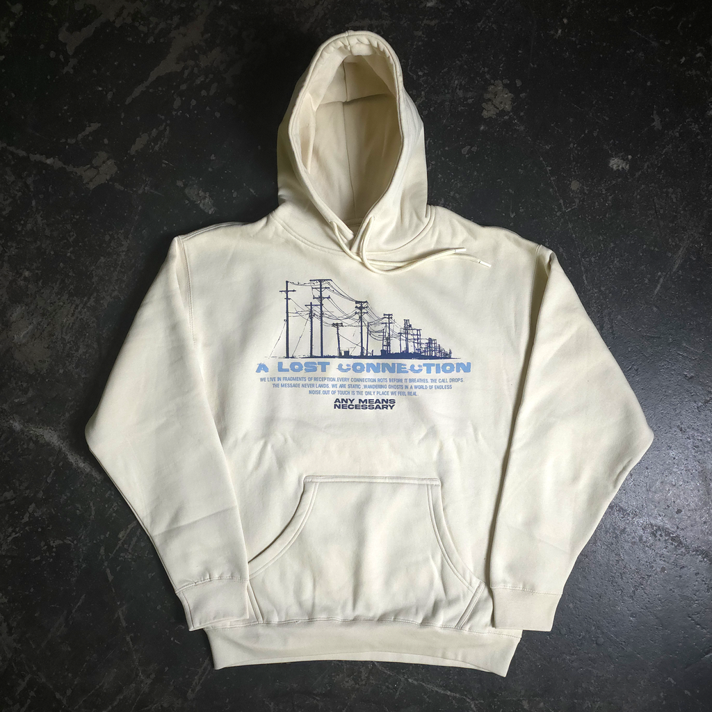 Lost Connection Pullover Hoodie Bone Any Means Necessary Clothing
