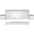 MUFFLER OVAL 3IN CENTER SS 409 Vinyasa Automotive