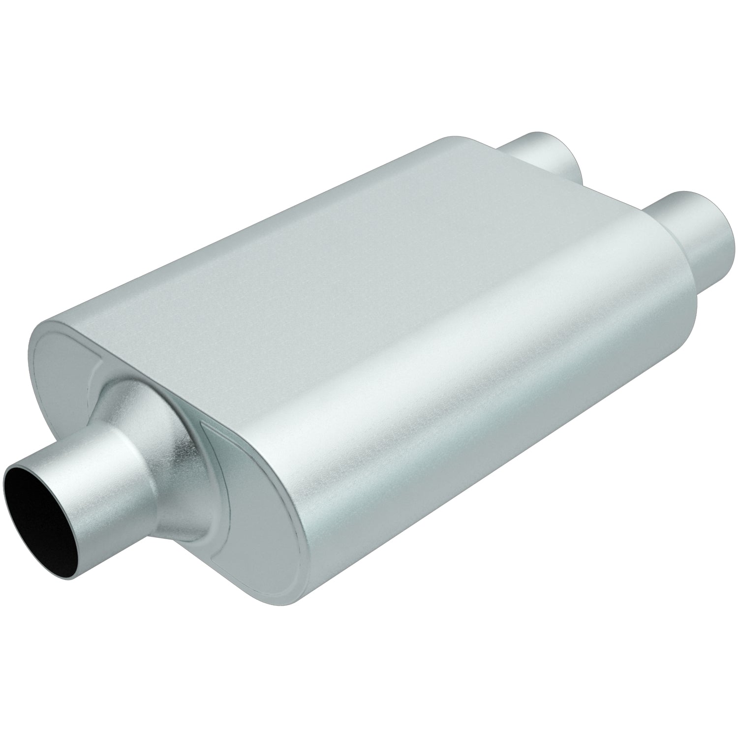 Rumble Aluminizd Muffler 3in Center/Dual 2.5 Out - R20402 Vinyasa Automotive