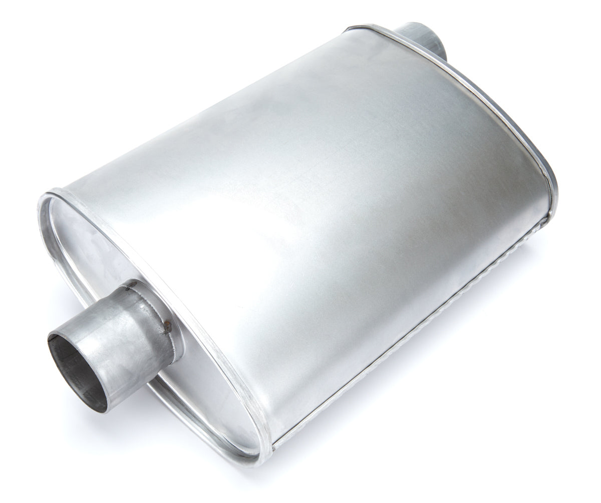 Rumble Aluminizd Muffler 2.5in Offset/Center - R27715 Vinyasa Automotive