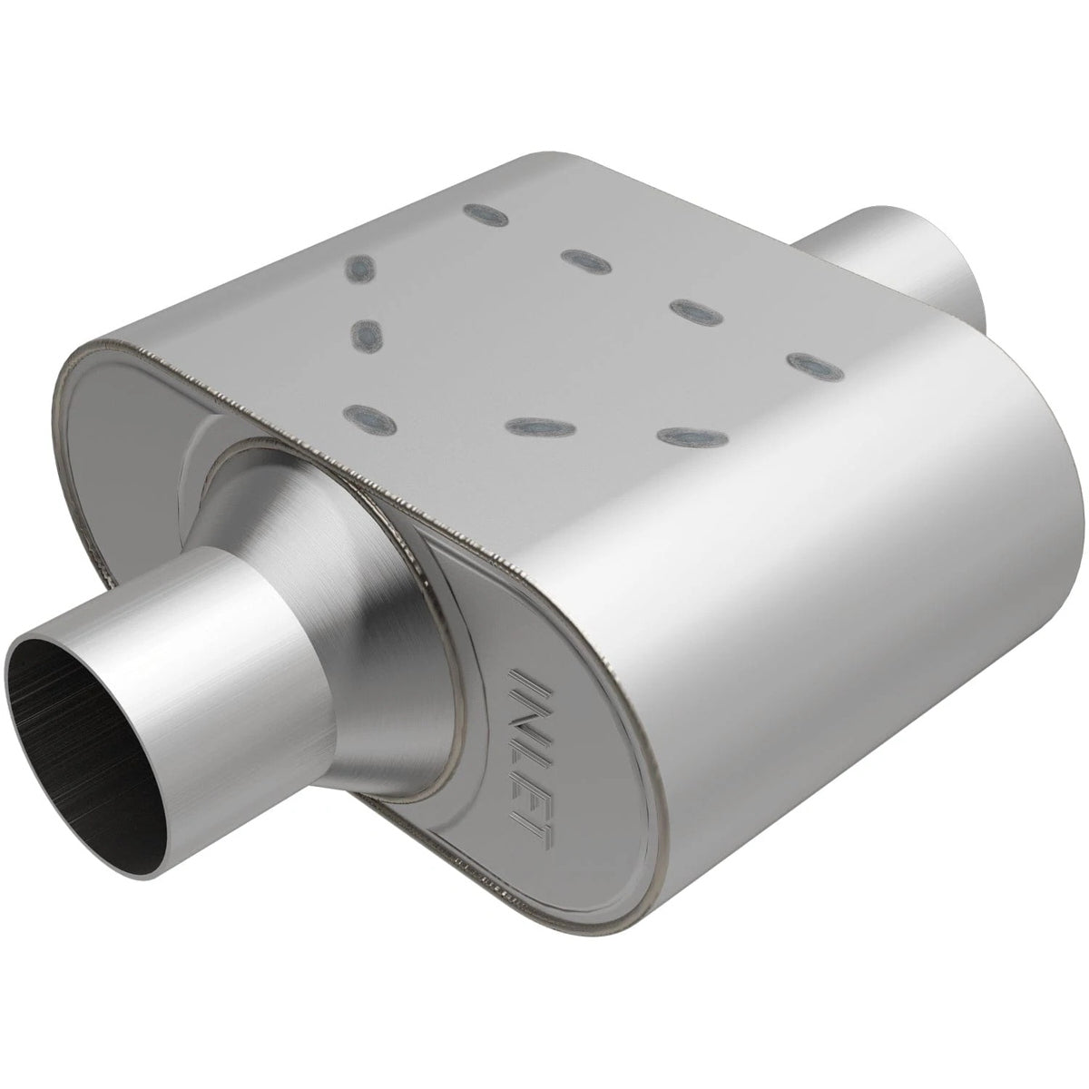 Rumble Stainless Muffler 3in Center/Center - R37428 Vinyasa Automotive