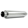 Muffler Diesel Round Stainless 4IN - M1004S Vinyasa Automotive