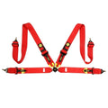 Corsa Harness 4 Point 3x3 Red Clip in Cam - M040303RD Vinyasa Automotive
