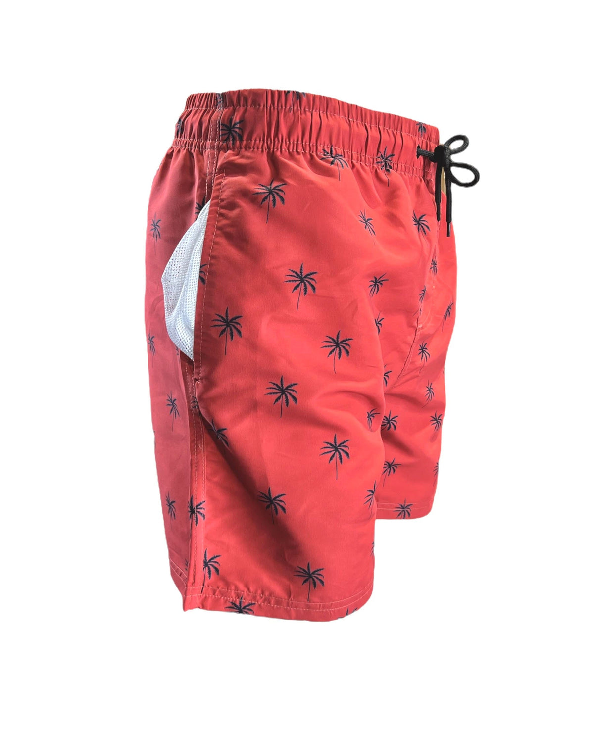 MP185-Tiny Palm on Bric Red MARINA WEST SWIM