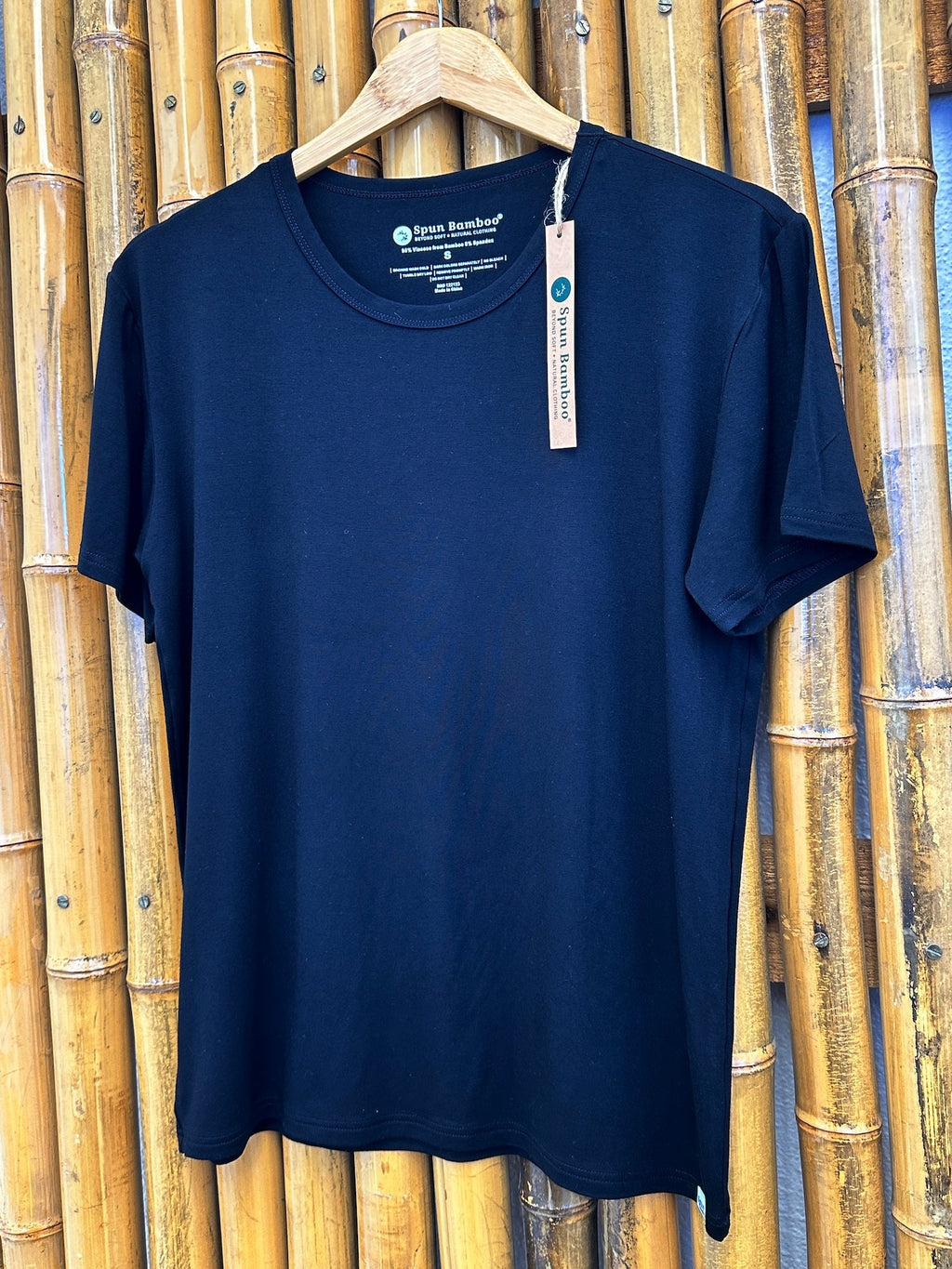 Men's Soft Bamboo Lounge Short Sleeve T-Shirt Spun Bamboo