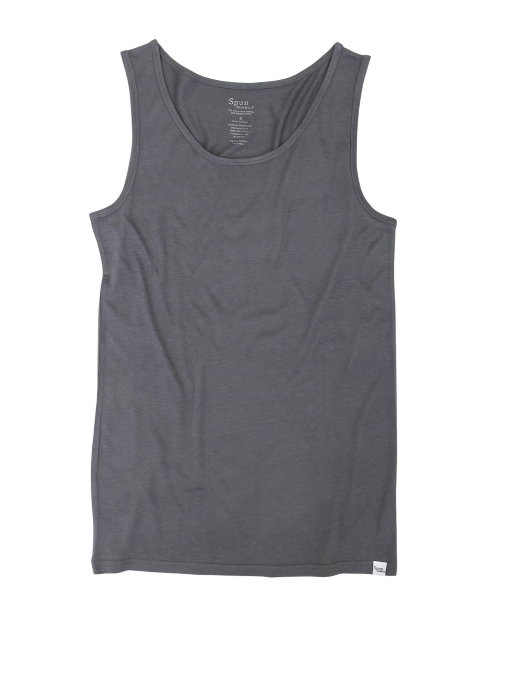 New Men's Bamboo Viscose/Organic Cotton Tank Top Spun Bamboo