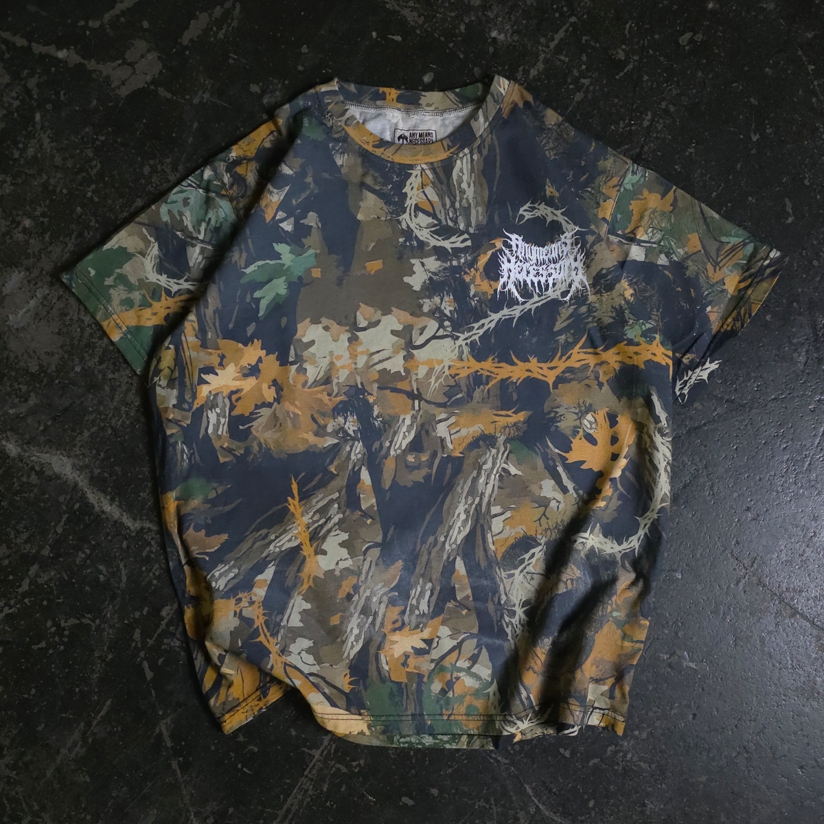 Mayhem T-Shirt Rogue Woods Any Means Necessary Clothing
