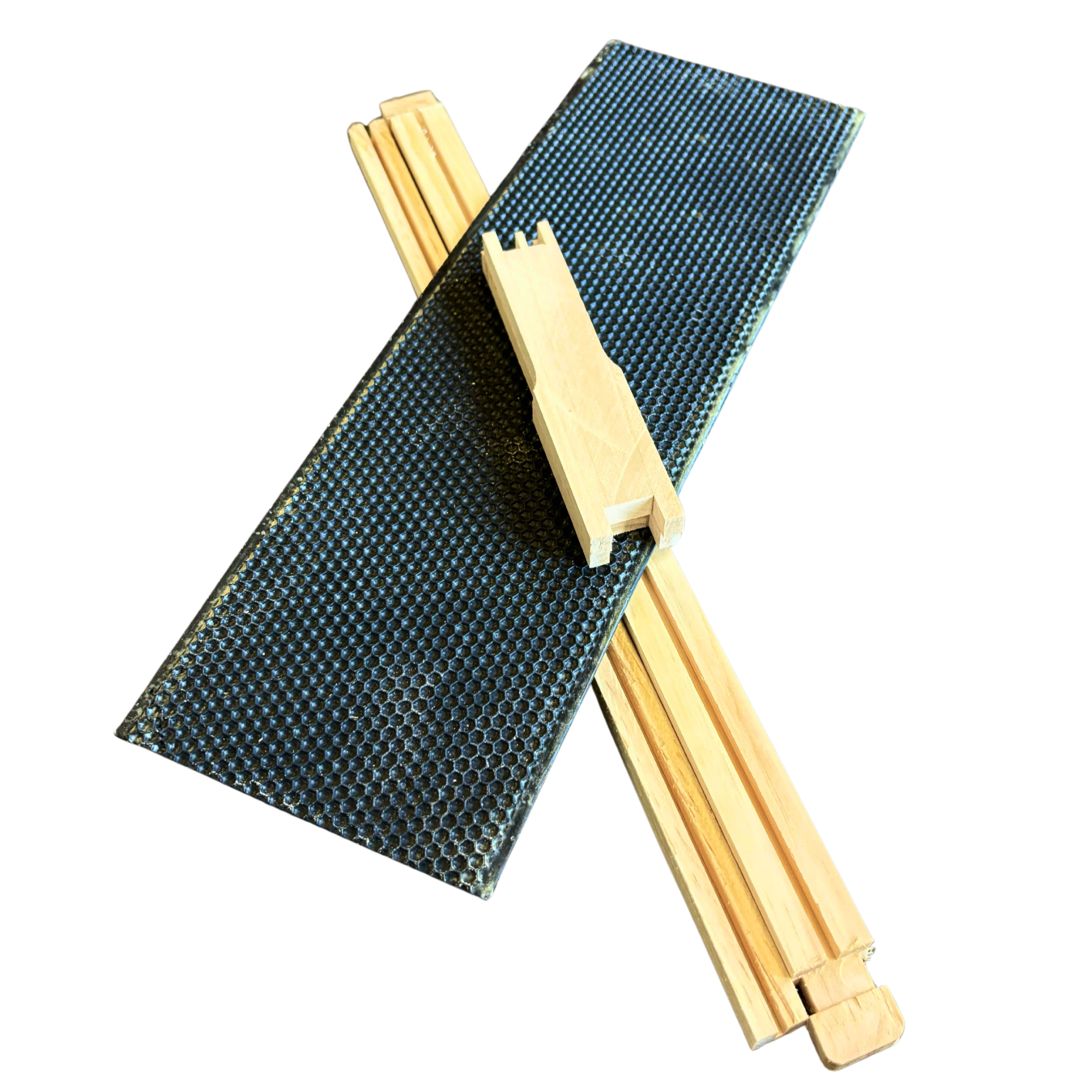 Medium 6 1/4-Inch Frame, Grooved Top / Grooved Bottom With Double Wax Foundation Foxhound Bee Company