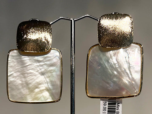Mini Box Stacked Earrings Cenia New York