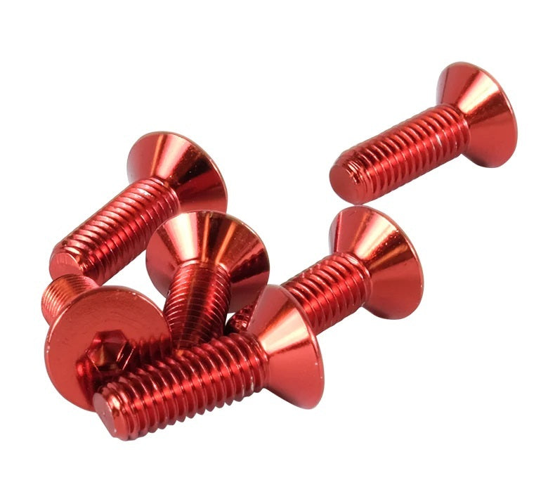 Screw Kit Steering Wheel Red Conical - SWS100RD Vinyasa Automotive