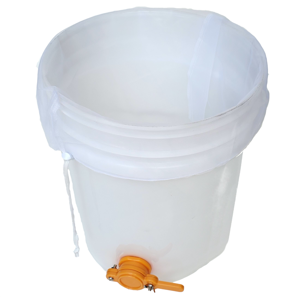 Nylon Honey Strainer Bags for 5 Gallon Bucket - 2 Pack Foxhound Bee Company