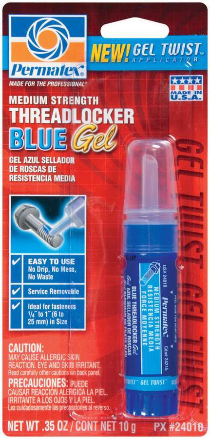 Blue Threadlocker Gel Tube 10g Vinyasa Automotive