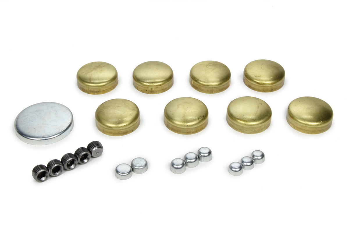 350 Chevy Freeze Plug Kit - Brass (Bag) - PE100BR Vinyasa Automotive
