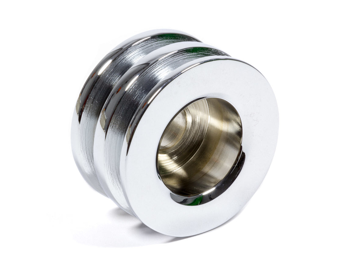 Pulley 2V Chrome 2 5/8in OD - 112 Vinyasa Automotive
