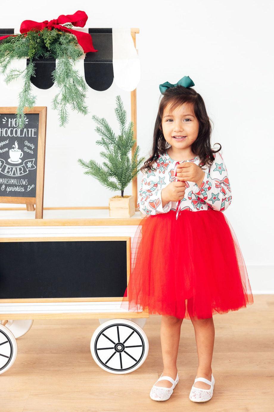 Peppermint Princess L/S Tutu Dress Mila & Rose ®