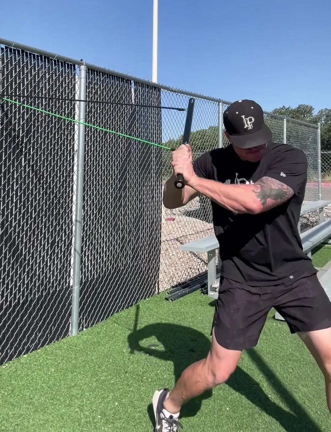 Power Swing Pro Bundle - Baseball & Softball Swing Trainer - 2 Attachment Points - Includes 4 Week Bat Speed Accelerator Program Power Swing Fitness