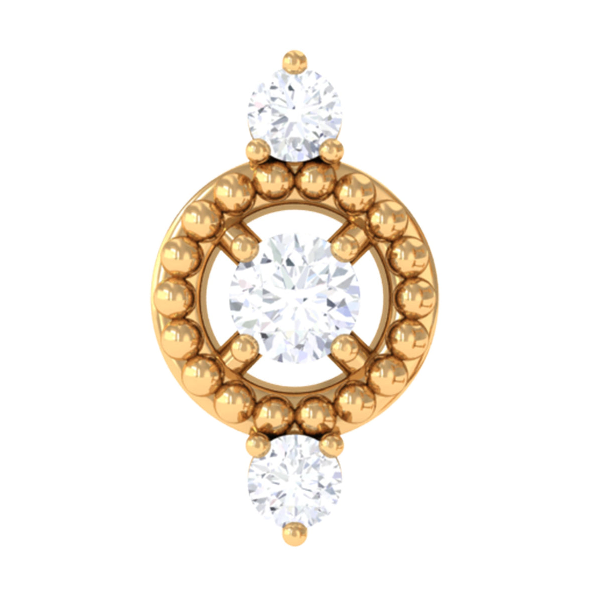 Unique Diamond Gothic Conch Earring for Women