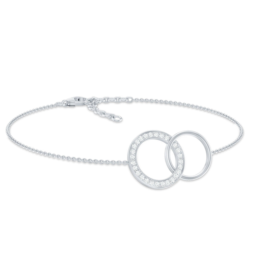 Diamond Eternity Chain Bracelet For Women