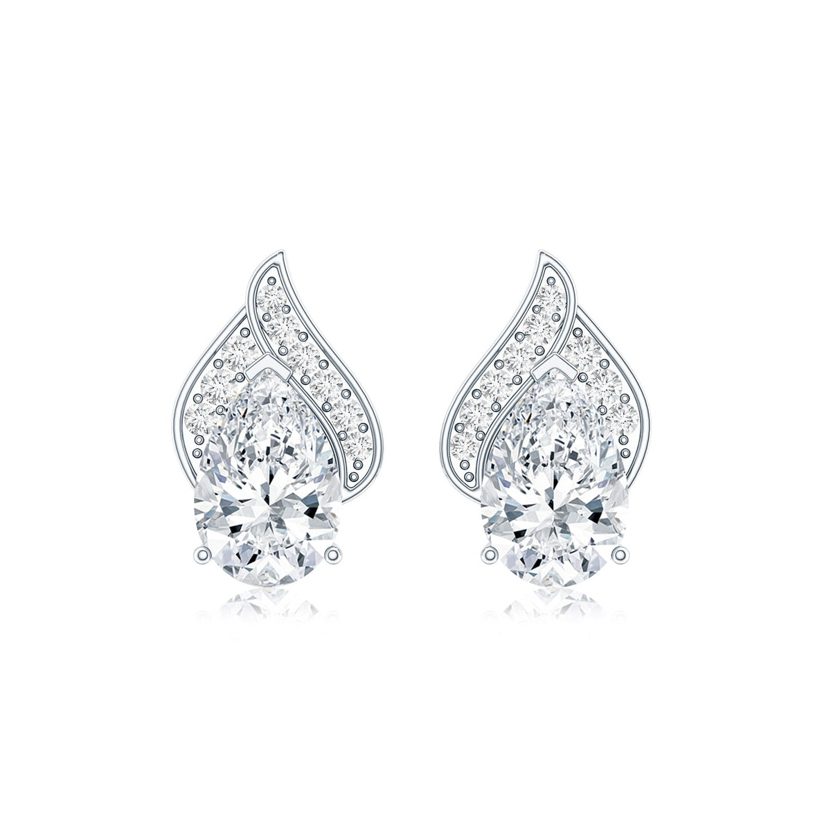 Classic 1.5 Carat Moissanite Stud Earrings with Screw Back