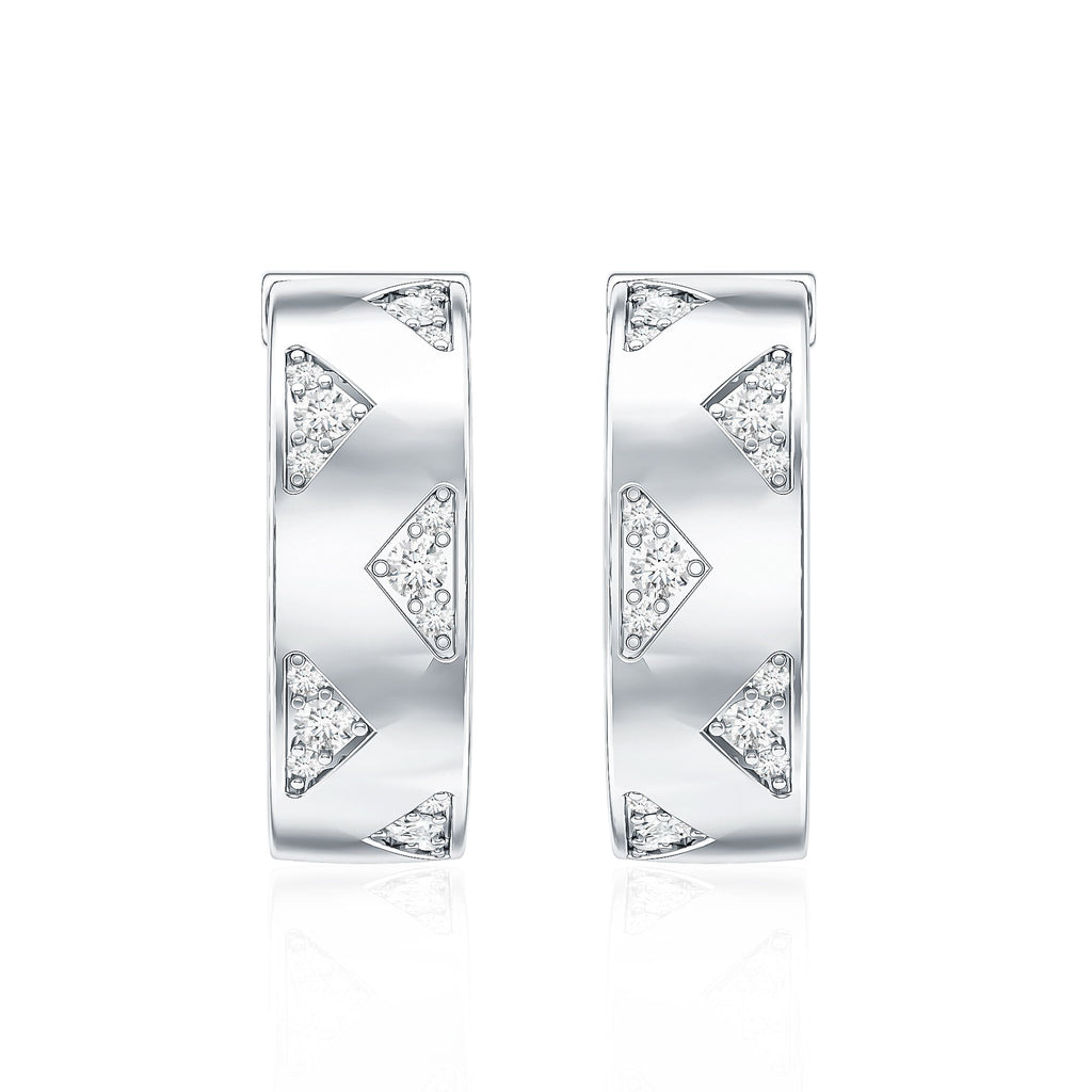 Certified Diamond Hoops For Women