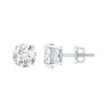 Lab Grown Diamond Solitaire Stud Earrings with Screw Back