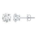 0.9 Carat Brilliant Cut Lab Grown Diamond Stud Earrings