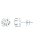 Solitaire Lab Grown Diamond Dainty Stud Earrings