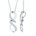 Certified Diamond Twisted Infinity Necklace