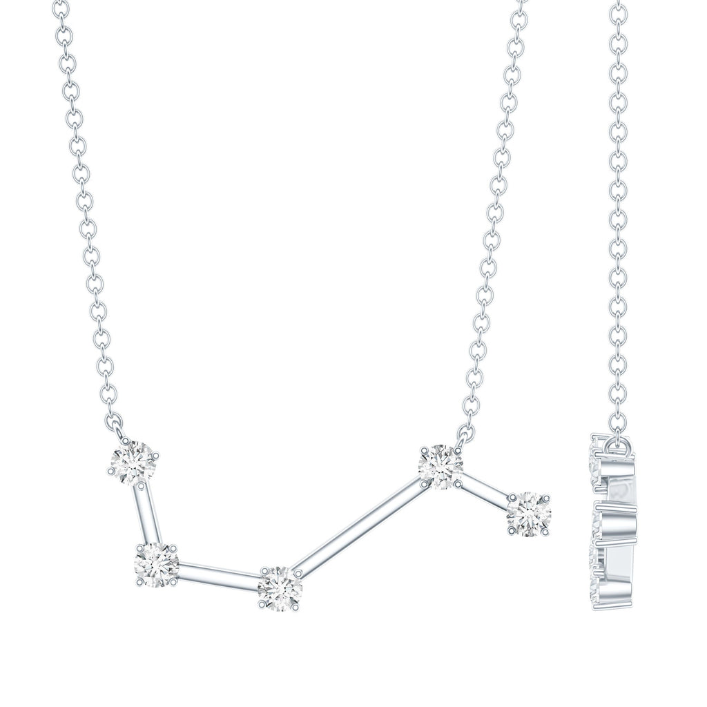 Moissanite Aries Constellation Necklace for Women