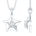 Certified Diamond Star Pendant Necklace