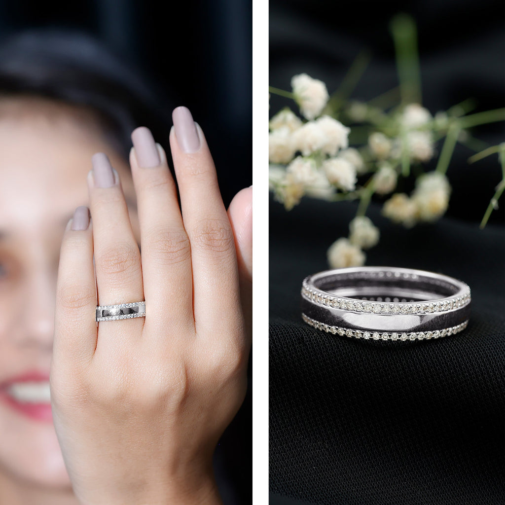 Natural Certified Diamond Wedding Band