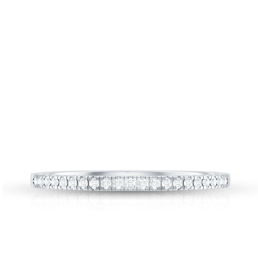 Natural Diamond Minimal Stackable Band Ring
