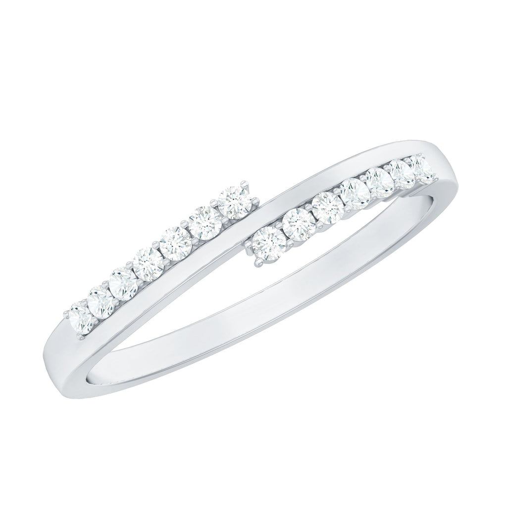 Minimalist Real Diamond Stackable Ring for Women
