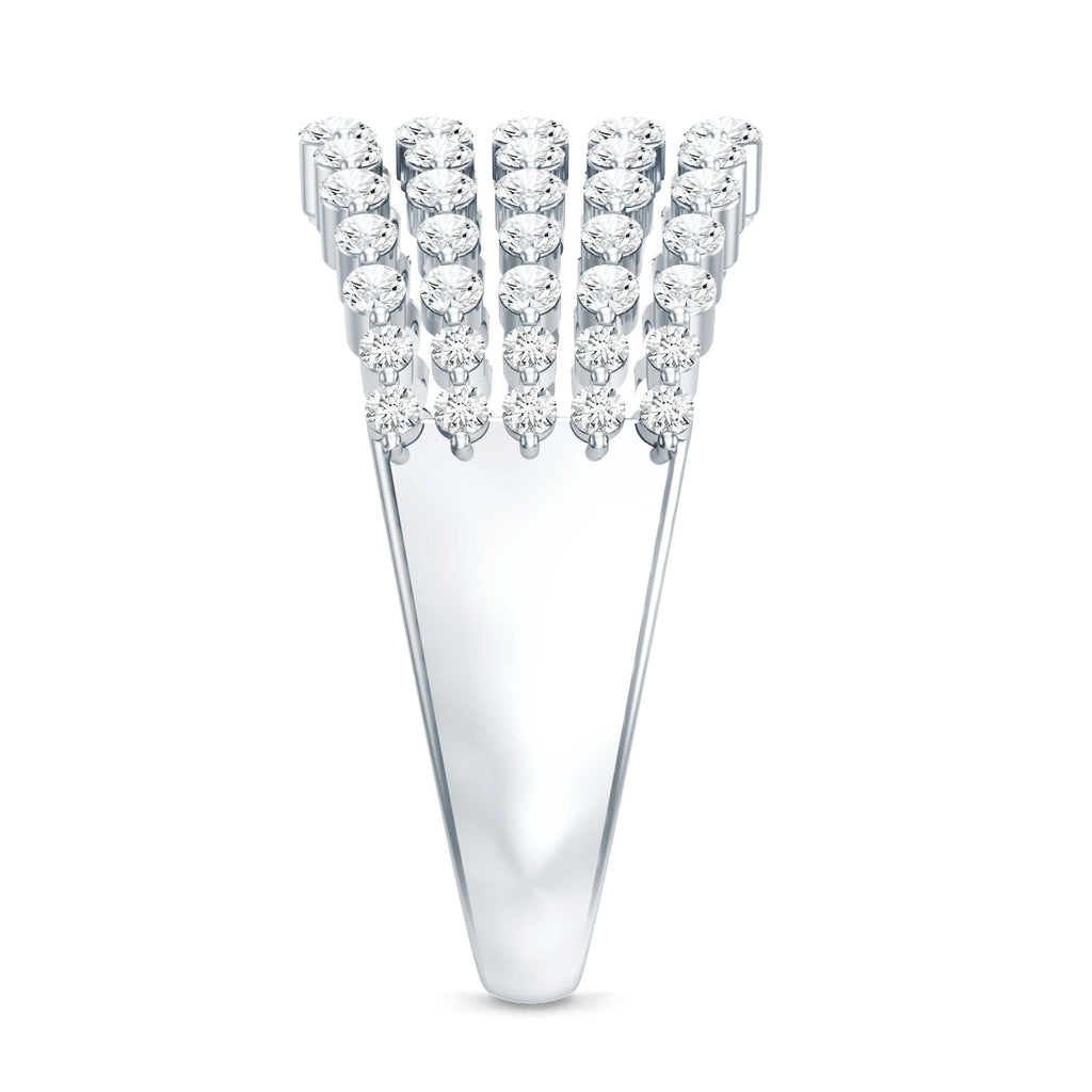 Lab Grown Diamond Statement Wedding Band for Women
